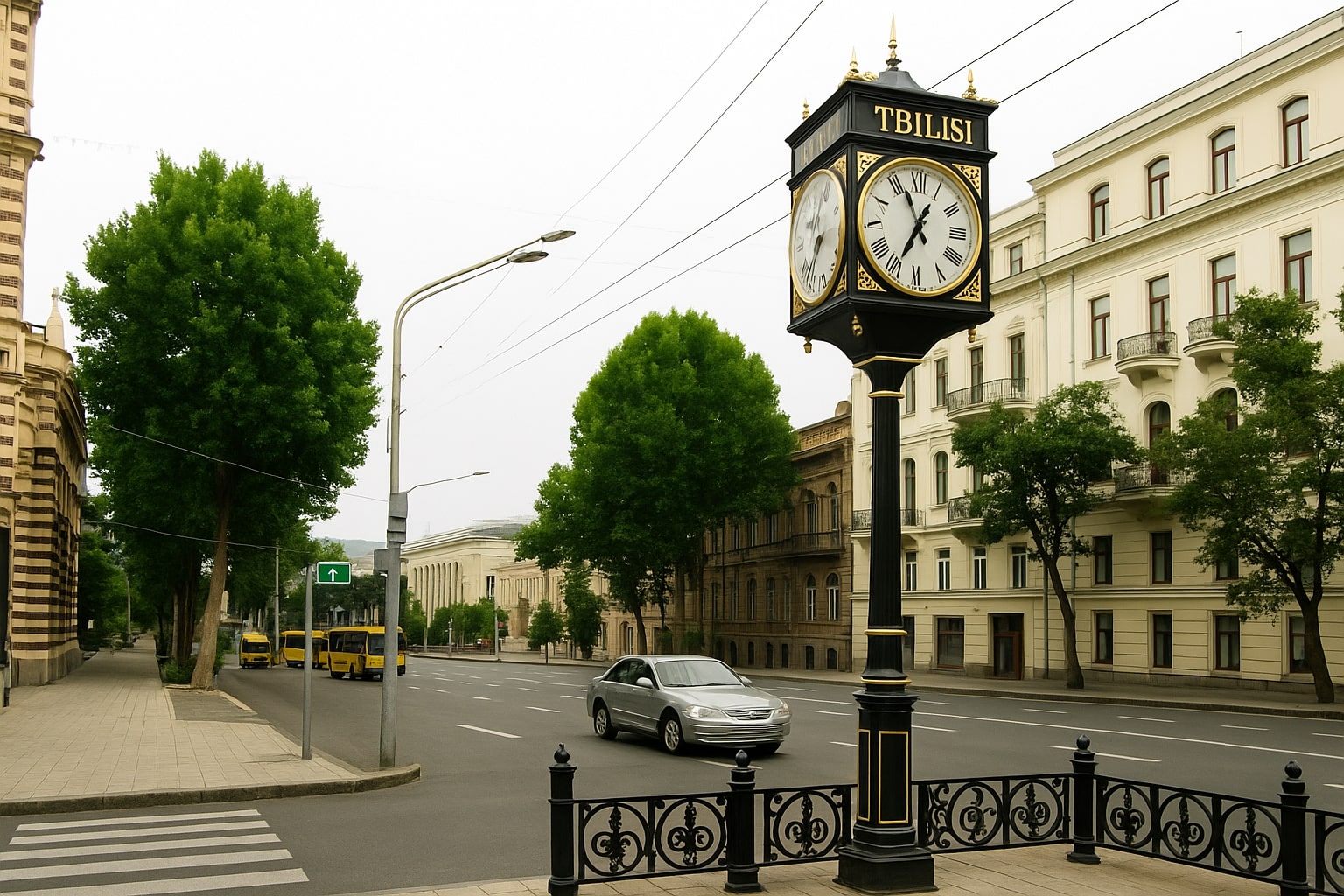 Rustaveli Avenue in Tbilisi, Georgia