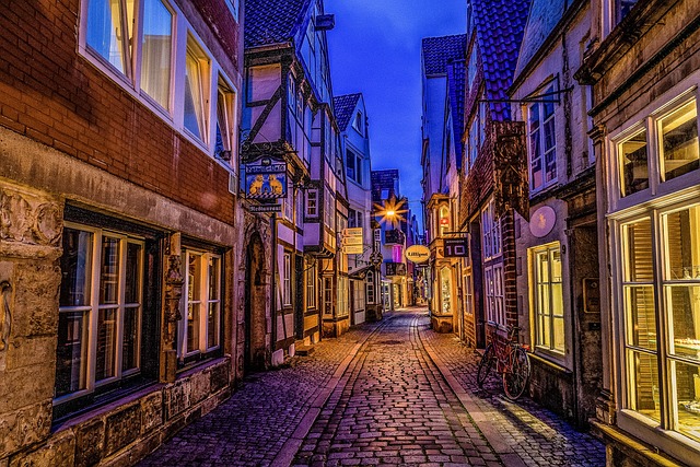 Schnoor Quarter in Bremen, Germany