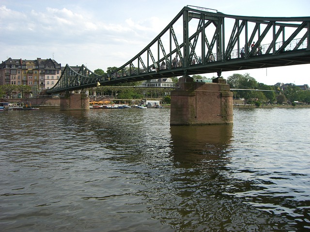 Iron Bridge in Frankfurt, Germany