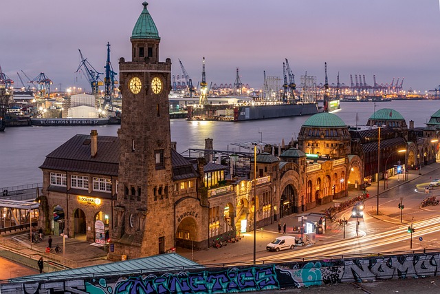 St. Pauli Piers in Hamburg, Germany