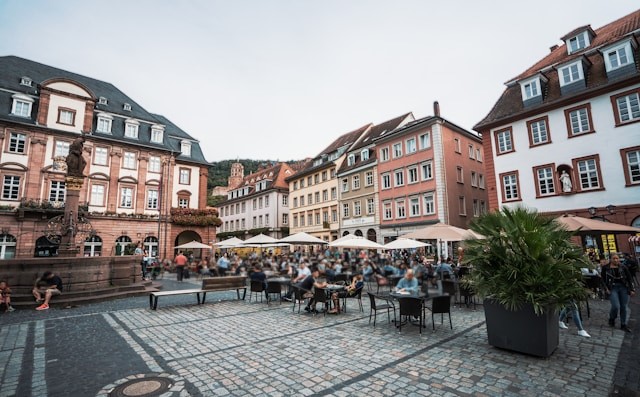 Market Square (Marktplatz) in Heidelberg, Germany