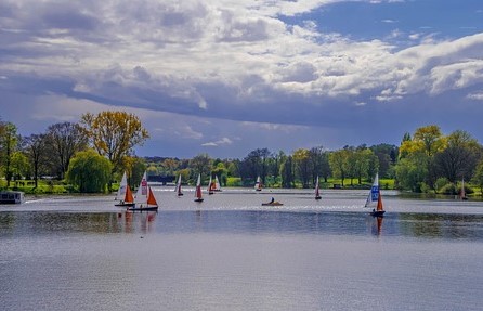 Aasee in Münster, Germany