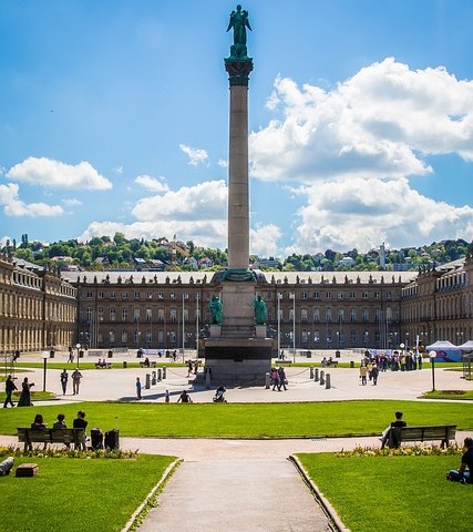 Schlossplatz in Stuttgart, Germany