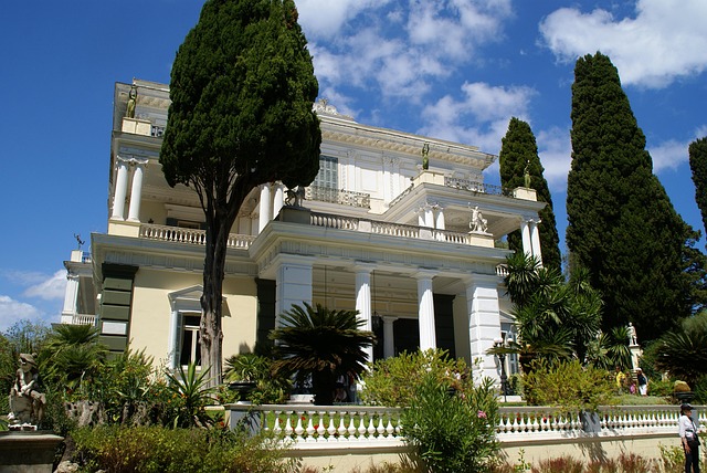 Achilleion Palace in Corfu, Greece