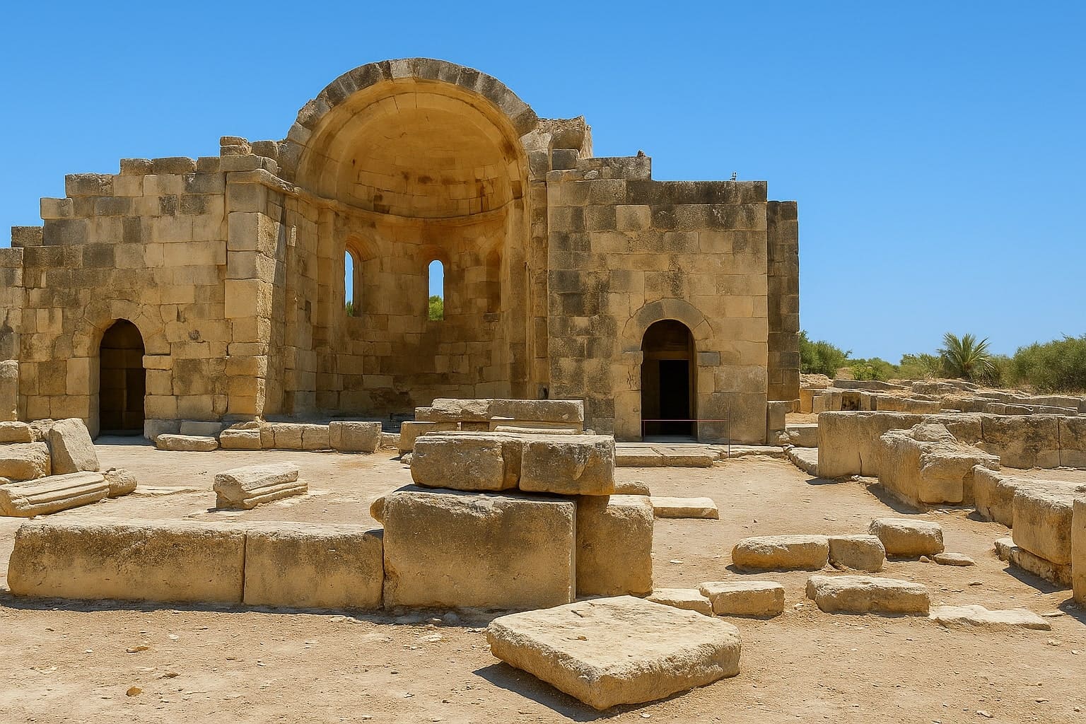 Gortyna Ancient City in Crete, Greece