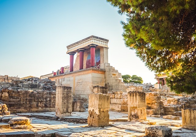 Knossos Palace in Crete, Greece