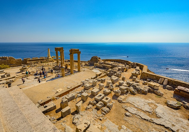 Acropolis of Lindos in Rhodes, Greece