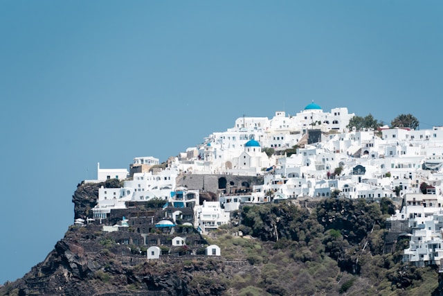 Fira Town in Santorini, Greece
