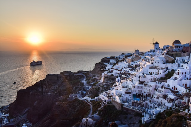 Oia Sunset in Santorini, Greece