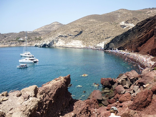 Red Beach in Santorini, Greece