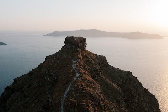Skaros Rock & Imerovigli in Santorini, Greece