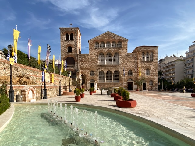Ano Poli (Upper Town) in Thessaloniki, Greece