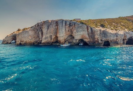 Blue Caves in Zakynthos, Greece