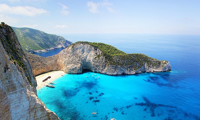 Navagio Beach (Shipwreck Beach) in Zakynthos, Greece