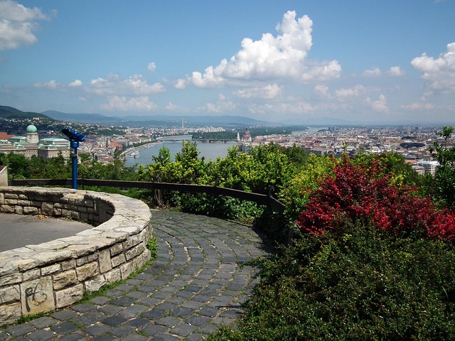 Gellert Hill and Citadel in Budapest, Hungary