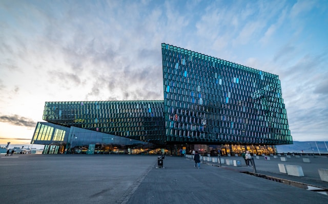Harpa Concert Hall in Reykjavik, Iceland