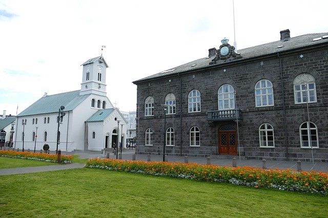 Parliament House (Althingi) in Reykjavik, Iceland