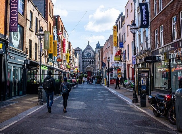 Grafton Street in Dublin, Ireland