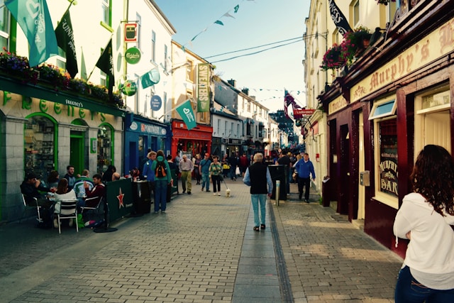 Shop Street in Galway, Ireland