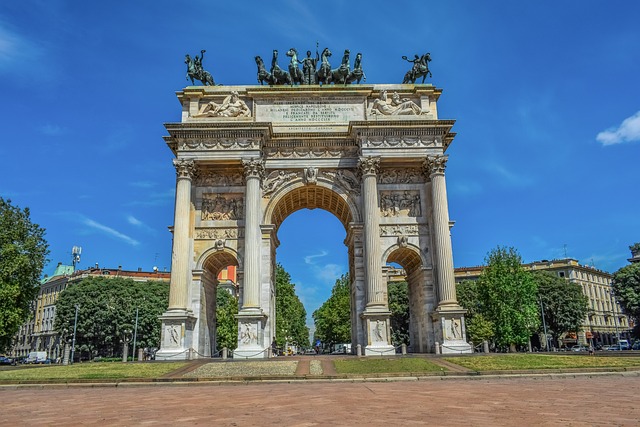Arco della Pace in Milano, Italy
