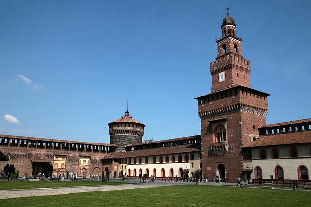 Sforza Castle in Milano, Italy