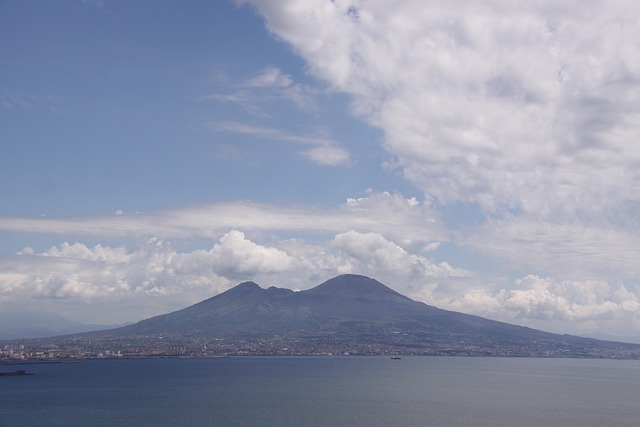 Mount Vesuvius in Naples, Italy
