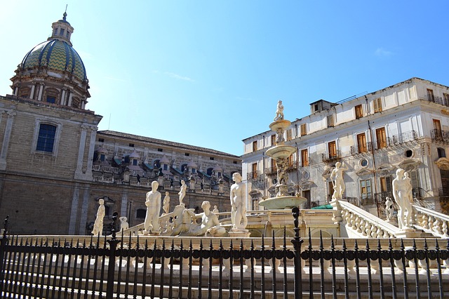 Fontana Pretoria in Palermo, Italy