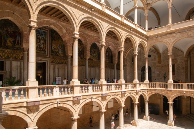 Norman Palace and Palatine Chapel in Palermo, Italy