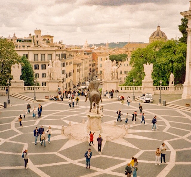 Piazza del Campidoglio in Rome, Italy