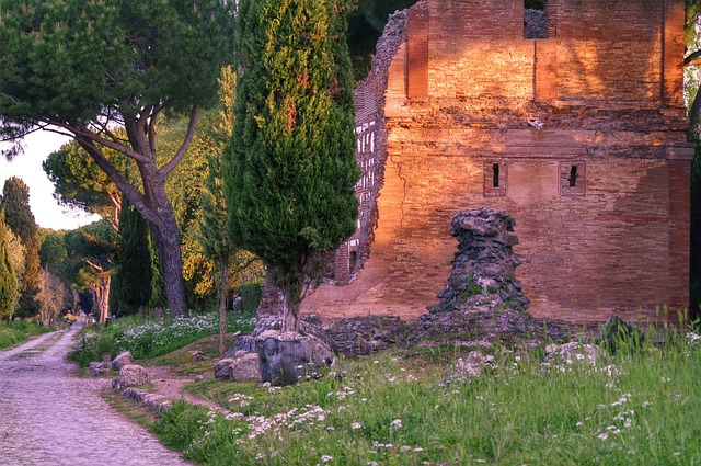 Via Appia Antica in Rome, Italy