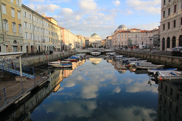 Canal Grande in Trieste, Italy