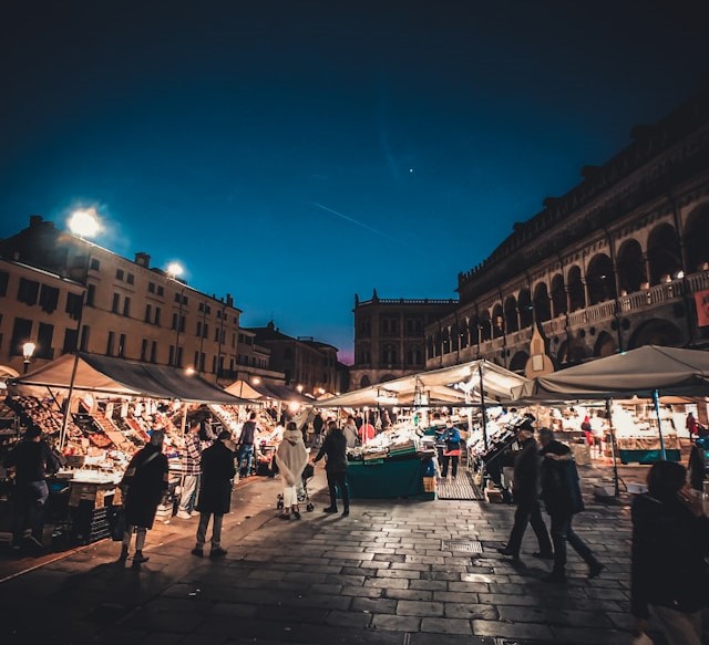 Piazza delle Erbe in Verona, Italy