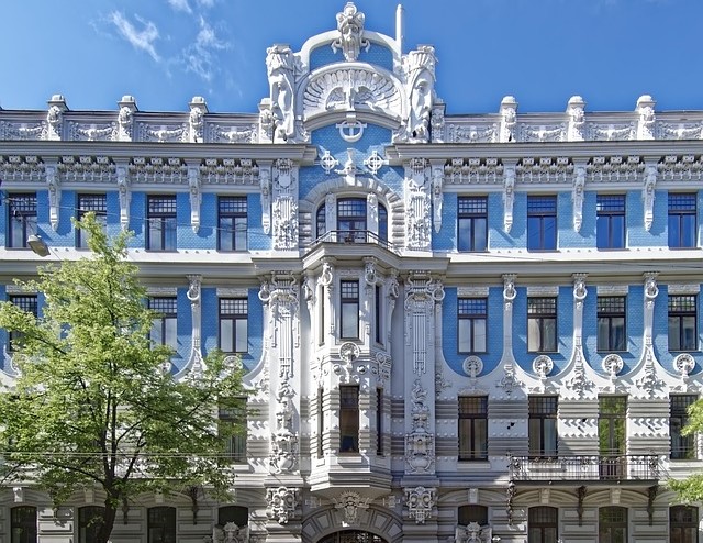 Art Nouveau District in Riga, Latvia