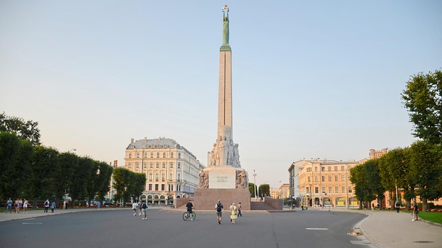 Freedom Monument in Riga, Latvia