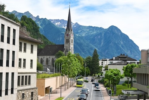 Cathedral of St. Florin in Vaduz, Liechtenstein