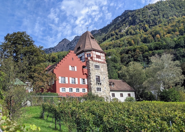 Red House in Vaduz, Liechtenstein