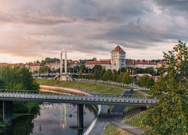 Aleksotas Observation Deck in Kaunas, Lithuania
