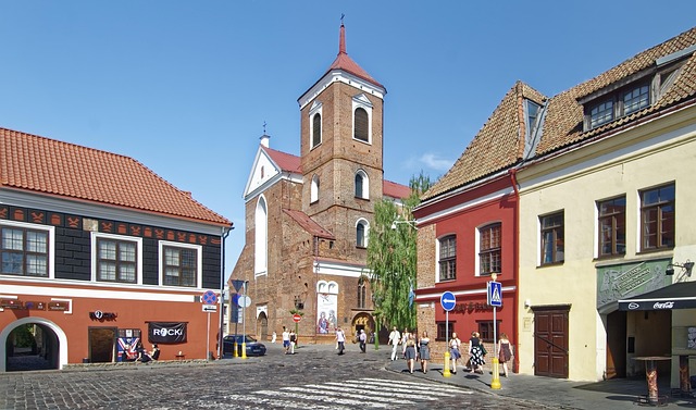 Old Town (Senamiestis) in Kaunas, Lithuania
