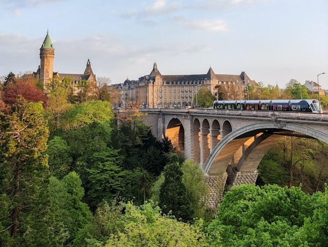 Adolphe Bridge in Luxembourg City, Luxembourg
