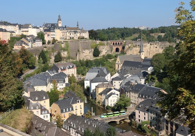 Chemin de la Corniche in Luxembourg City, Luxembourg