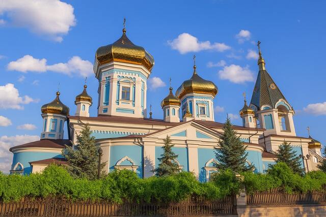 Ciuflea Monastery in Chisinau, Moldova