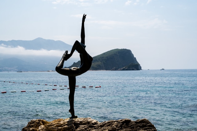 Dancing Girl Statue in Budva, Montenegro
