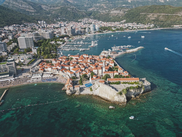 Old Town Budva in Budva, Montenegro