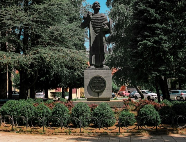 Statue of Ivan Crnojevic in Cetinje, Montenegro