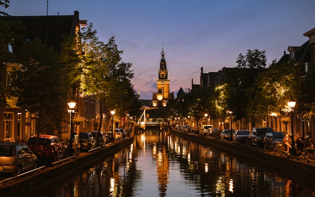 Waagplein in Alkmaar, Netherlands