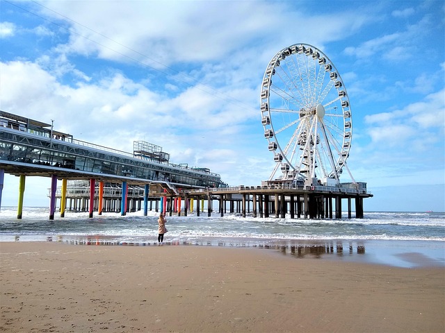 Scheveningen Pier in Den Haag, Netherlands