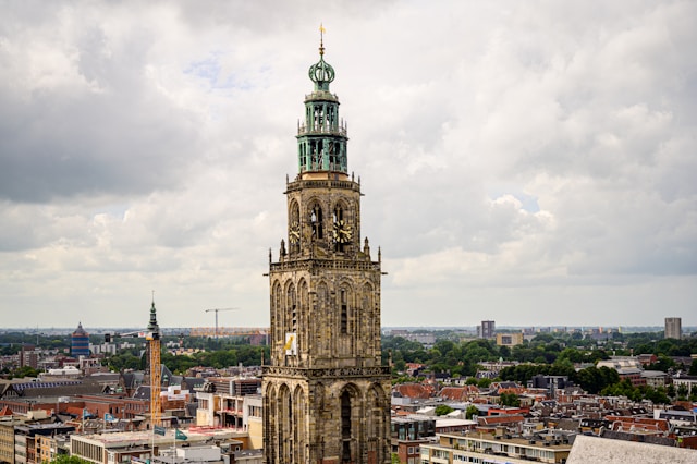 Martinitoren (Martini Tower) in Groningen, Netherlands