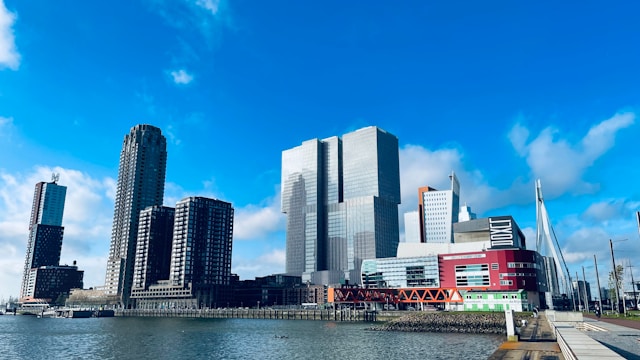 Kop van Zuid in Rotterdam, Netherlands