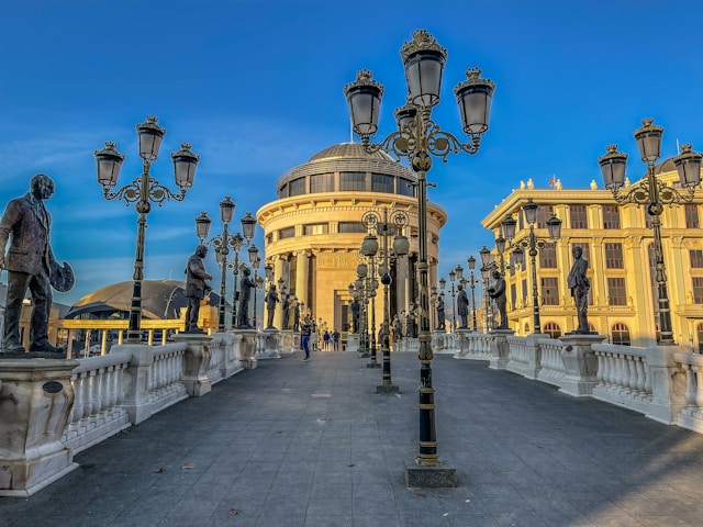Art Bridge in Skopje, North Macedonia