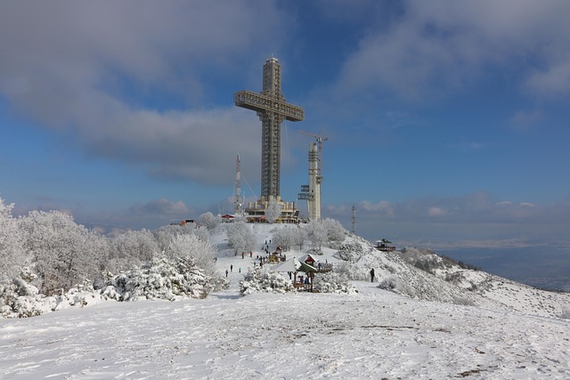 Millennium Cross (Vodno) in Skopje, North Macedonia